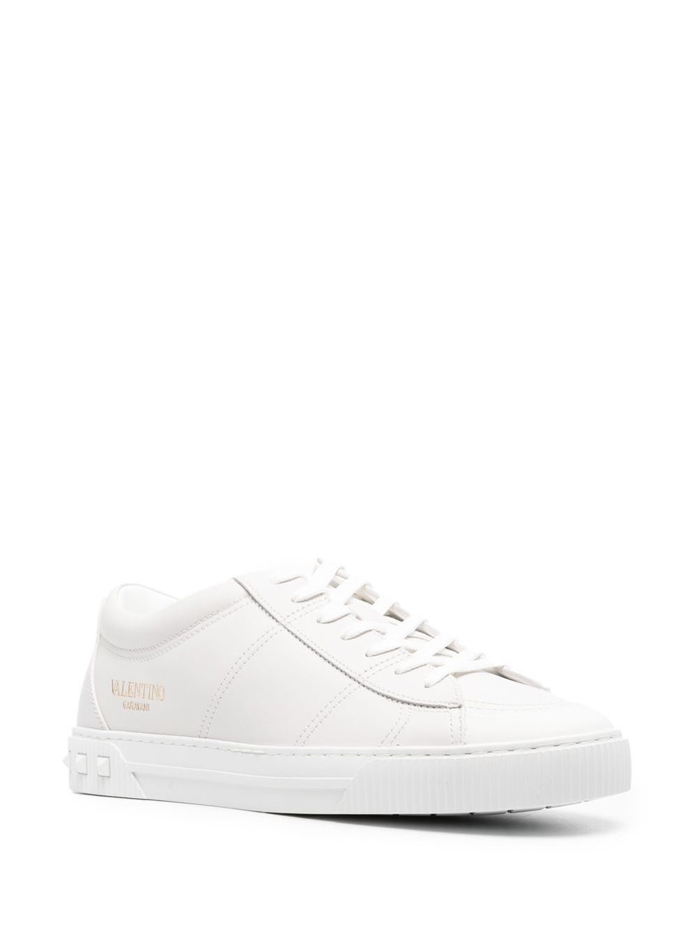 VALENTINO GARAVANI CityPlanet White Leather Sneakers