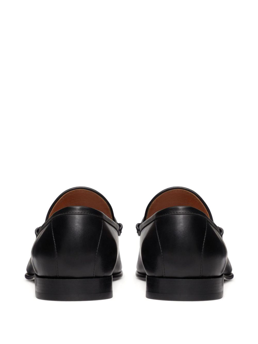 VALENTINO Elegant Signature VLogo Leather Loafers