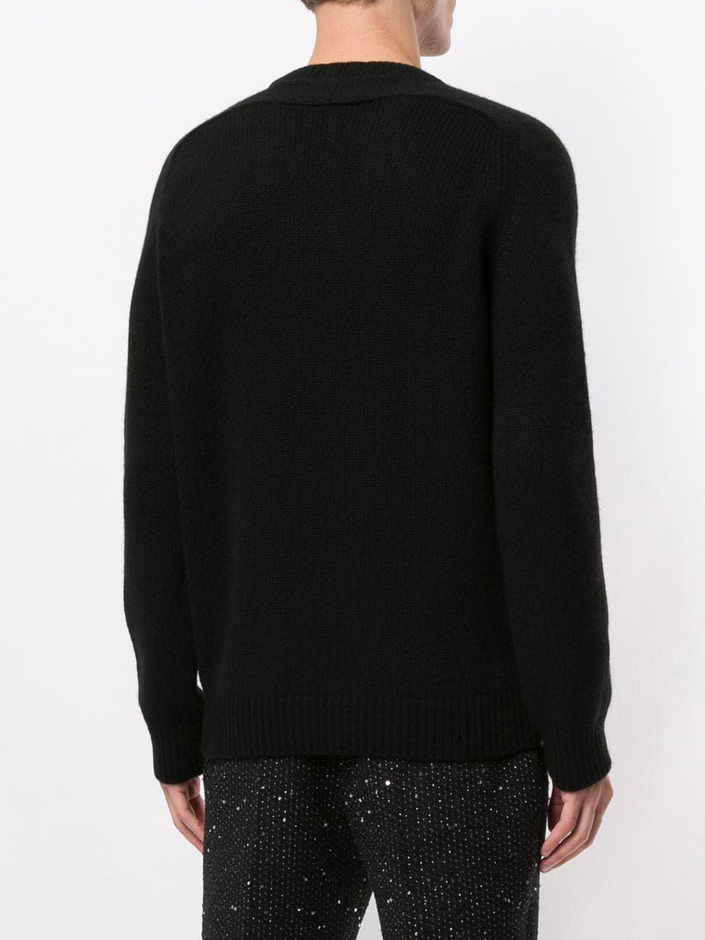 SAINT LAURENT Luxury Cashmere Round Neck Sweater