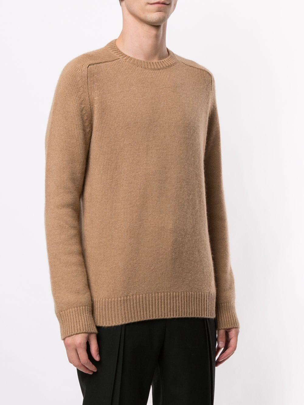 SAINT LAURENT Men's 23FW Brown Sweater - Cozy and Stylish