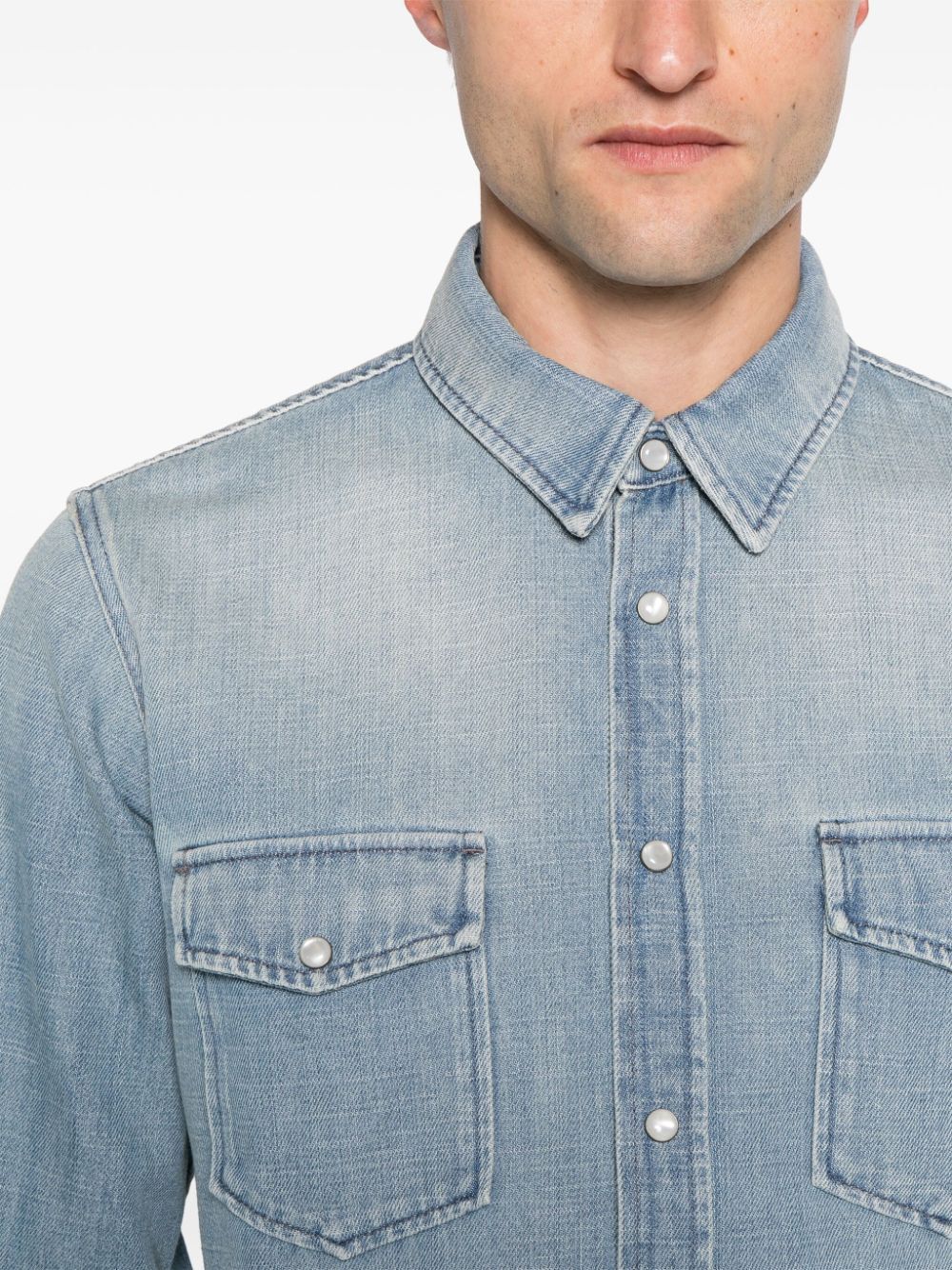 SAINT LAURENT Classic Denim Shirt for Men - SS24