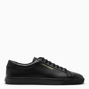 SAINT LAURENT Classic Black Leather Men's Sneakers for SS24