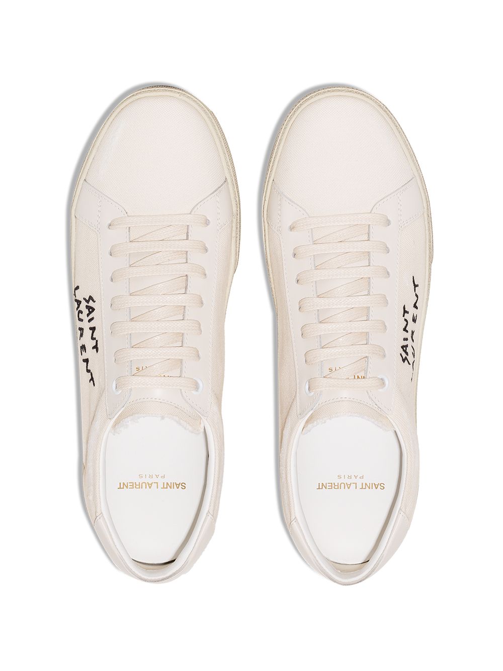 SAINT LAURENT Classic Canvas Court Sneakers