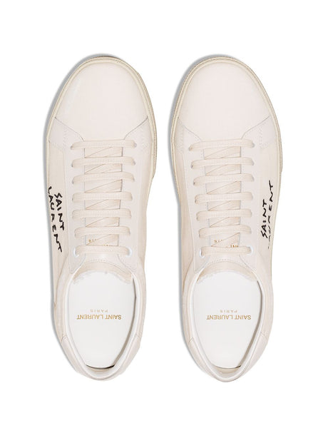 SAINT LAURENT Classic Canvas Court Sneakers