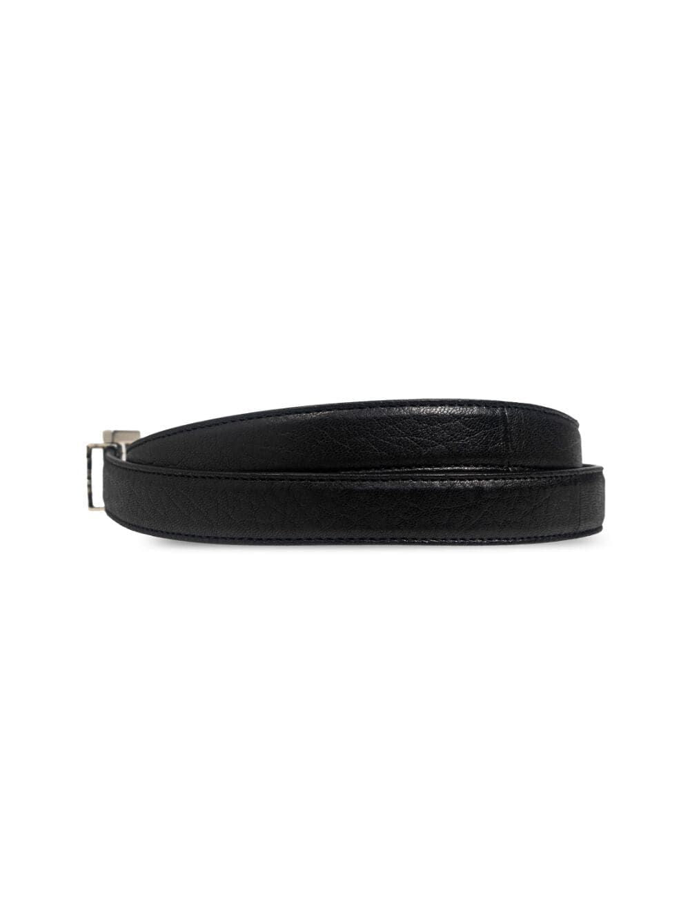 SAINT LAURENT Looped Leather Belt for Men