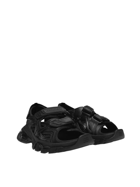 BALENCIAGA Track Logo Women's Black Sandals