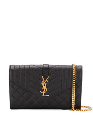 SAINT LAURENT Quilted Black Crossbody Handbag for Women - FW23 Collection