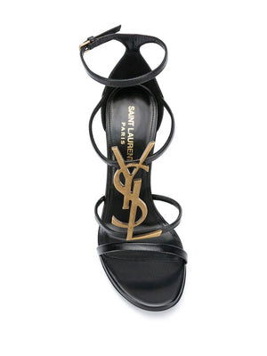 SAINT LAURENT Strappy Black Sandals for Women