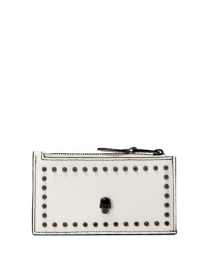 ALEXANDER MCQUEEN Skull Charm Mini Phone Pouch with Chain Strap - 9x16x2 cm