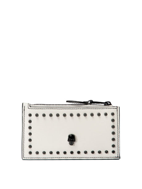 ALEXANDER MCQUEEN Skull Charm Mini Phone Pouch with Chain Strap - 9x16x2 cm