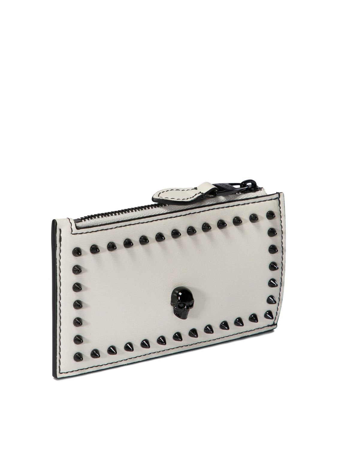 ALEXANDER MCQUEEN Skull Charm Mini Phone Pouch with Chain Strap - 9x16x2 cm