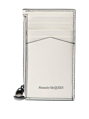 ALEXANDER MCQUEEN Skull Charm Mini Phone Pouch with Chain Strap - 9x16x2 cm