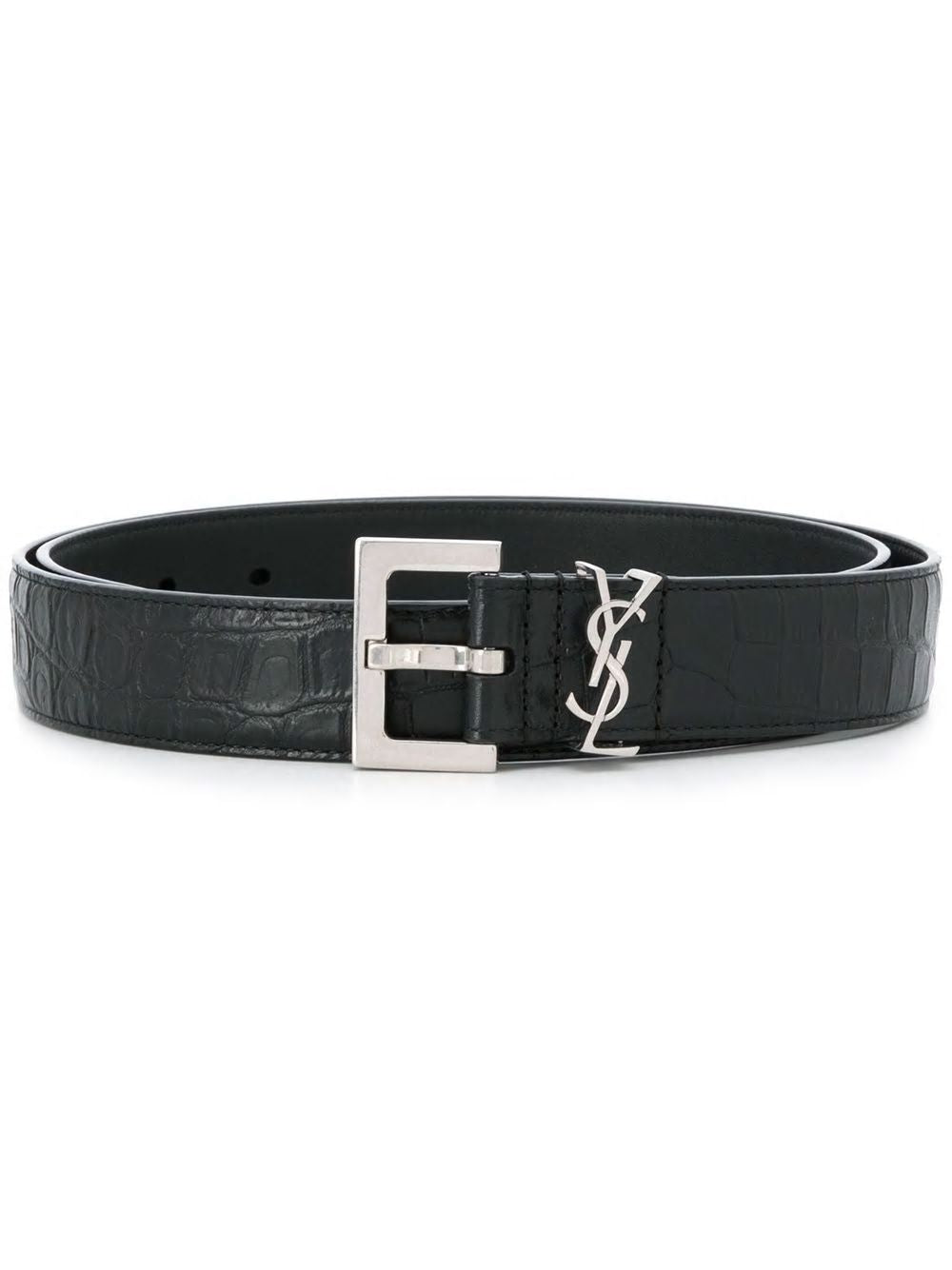 SAINT LAURENT Multicolored Cocco Print Silk Belt for Men - SS21 Collection