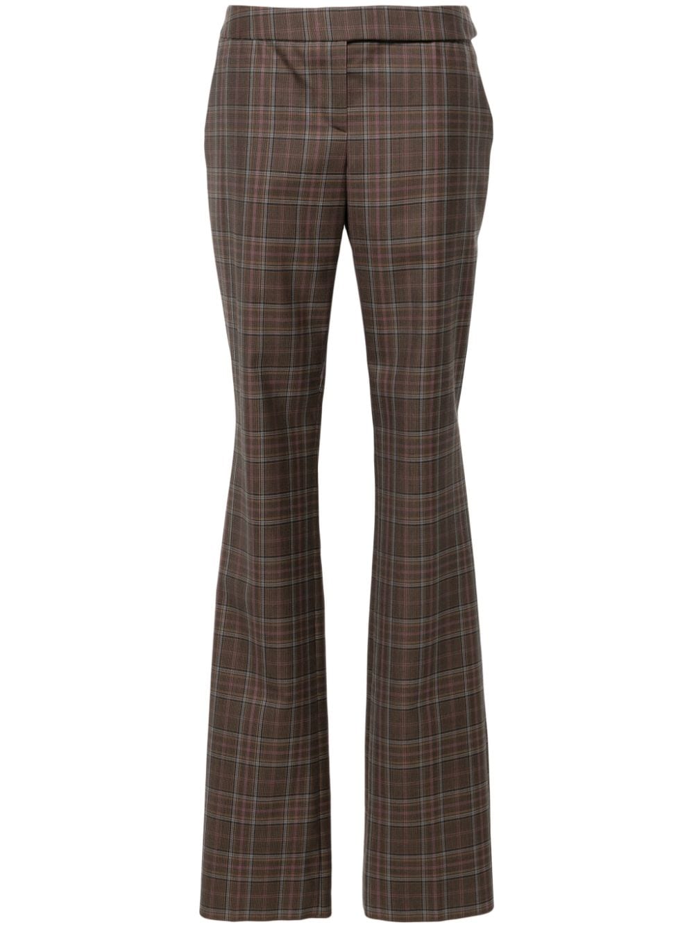 STELLA MCCARTNEY Chic Multicolor Checkered Wool Trousers