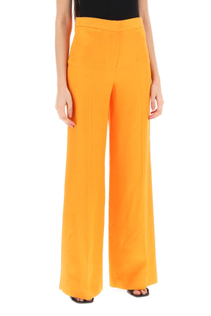 STELLA MCCARTNEY Iconic Beige Flare Pants for Women in Sand-Colored Viscose - SS24 Collection