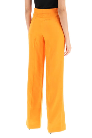 STELLA MCCARTNEY Iconic Beige Flare Pants for Women in Sand-Colored Viscose - SS24 Collection