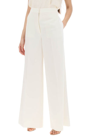 STELLA MCCARTNEY High-Waisted Wool Tailored Trousers with Contrast Side Stripes