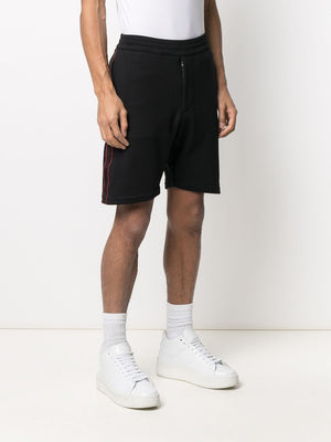 ALEXANDER MCQUEEN Logo Detail Side Bands Shorts