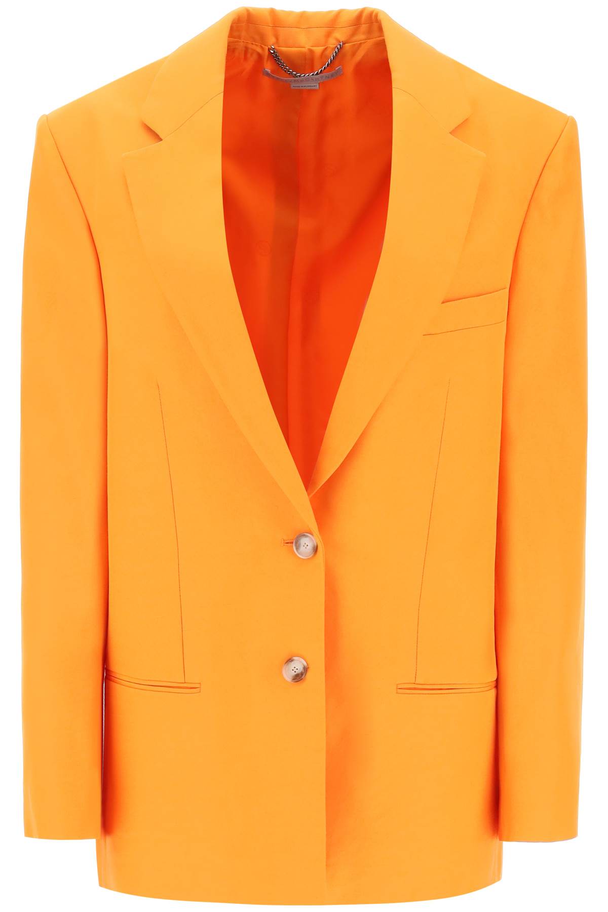 STELLA MCCARTNEY Eco-Friendly Single-Breasted Blazer for Women - Relaxed Fit