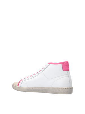 SAINT LAURENT Chic Logo Mid-Top Sneakers for Women