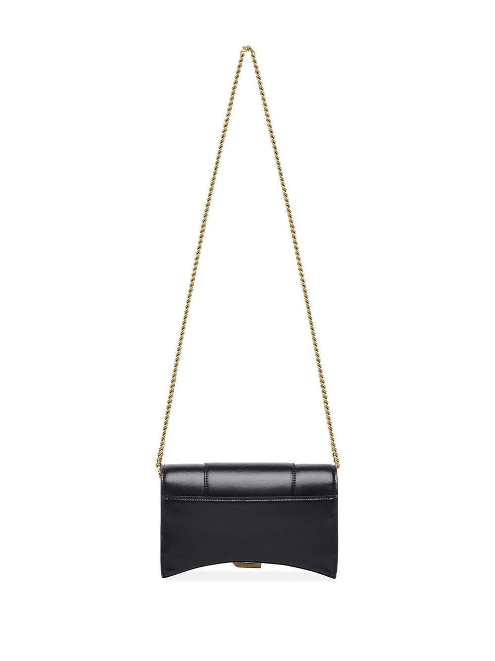 BALENCIAGA Leather Hourglass Wallet on Chain