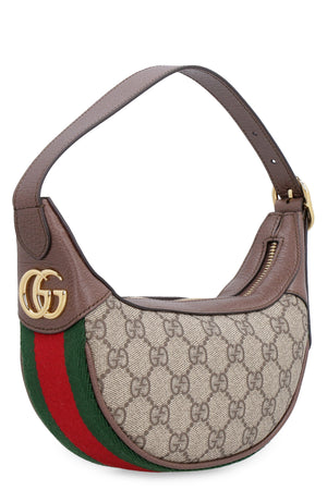 GUCCI Elegant Mini Canvas Shoulder Bag with Iconic Stripe - 10x20x5 cm