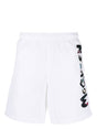 ALEXANDER MCQUEEN Men's White Painterly Graffiti Shorts - SS23 Collection