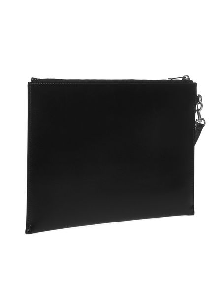 SAINT LAURENT Luxurious Calfskin I-Pad Holder with Removable Tassels