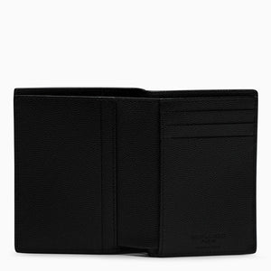 Black Vertical Bi-Fold Wallet for Men by Saint Laurent