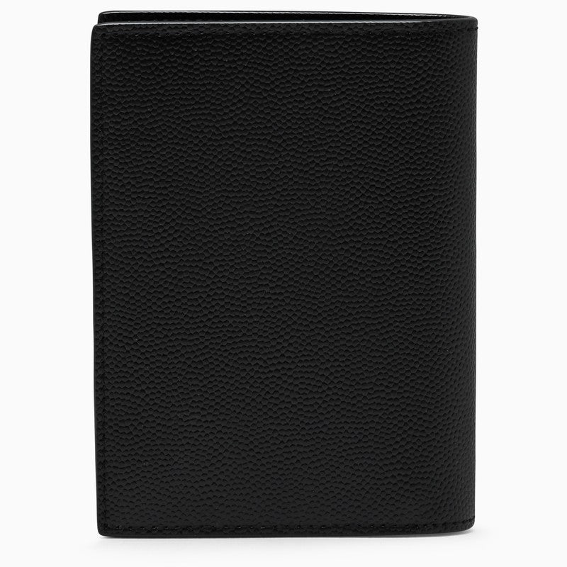 Black Vertical Bi-Fold Wallet for Men by Saint Laurent