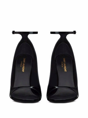 SAINT LAURENT Elegant Black Women's Laced up Shoes