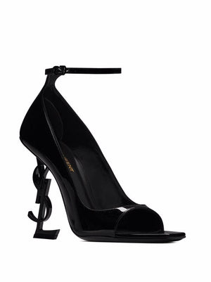 SAINT LAURENT Elegant Black Women's Laced up Shoes