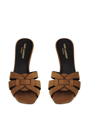 SAINT LAURENT Tribute Mini Flat Sandals - 8cm Heel