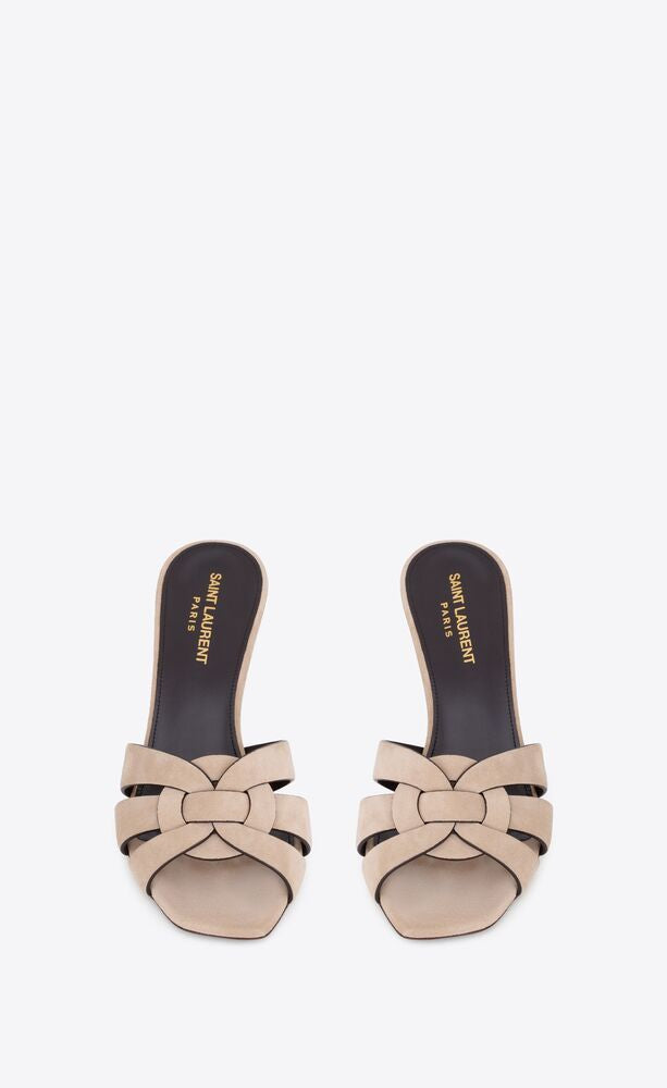 SAINT LAURENT Tribute Mini Flat Sandals - 8cm Heel