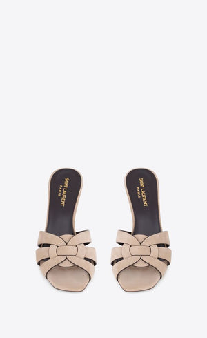 SAINT LAURENT Tribute Mini Flat Sandals - 8cm Heel