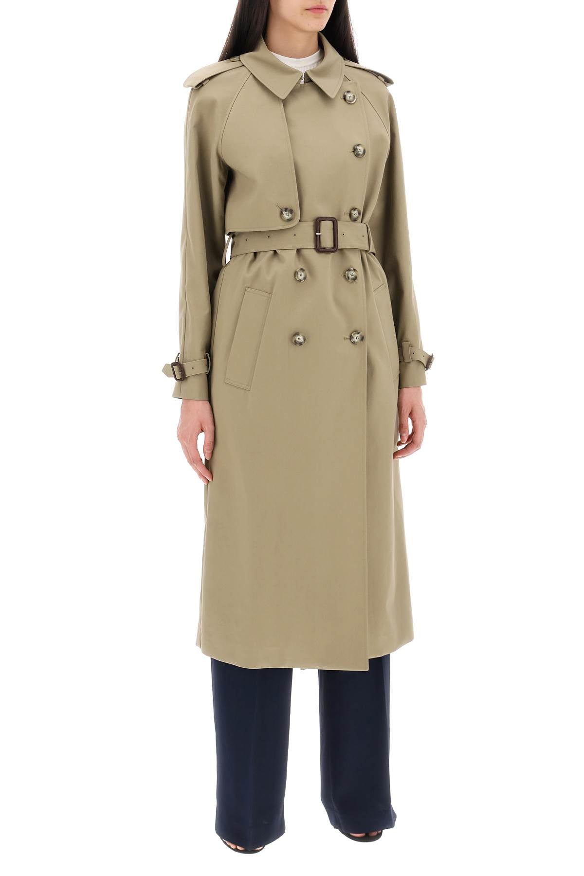 STELLA MCCARTNEY Eco-Friendly Cotton Gabardine Trench Coat