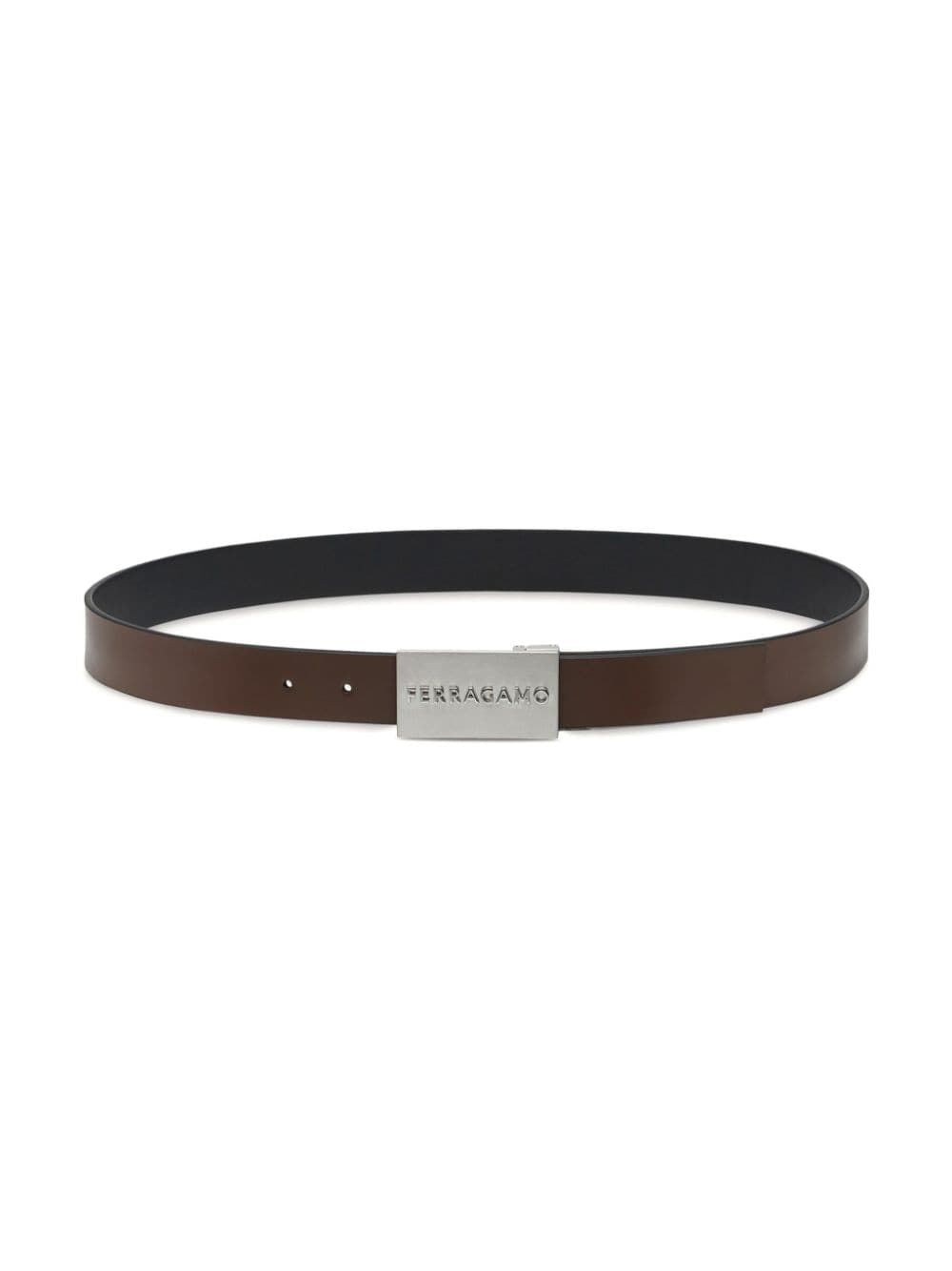 FERRAGAMO Stylish Brown Leather Waistband for Men - FW23 Collection