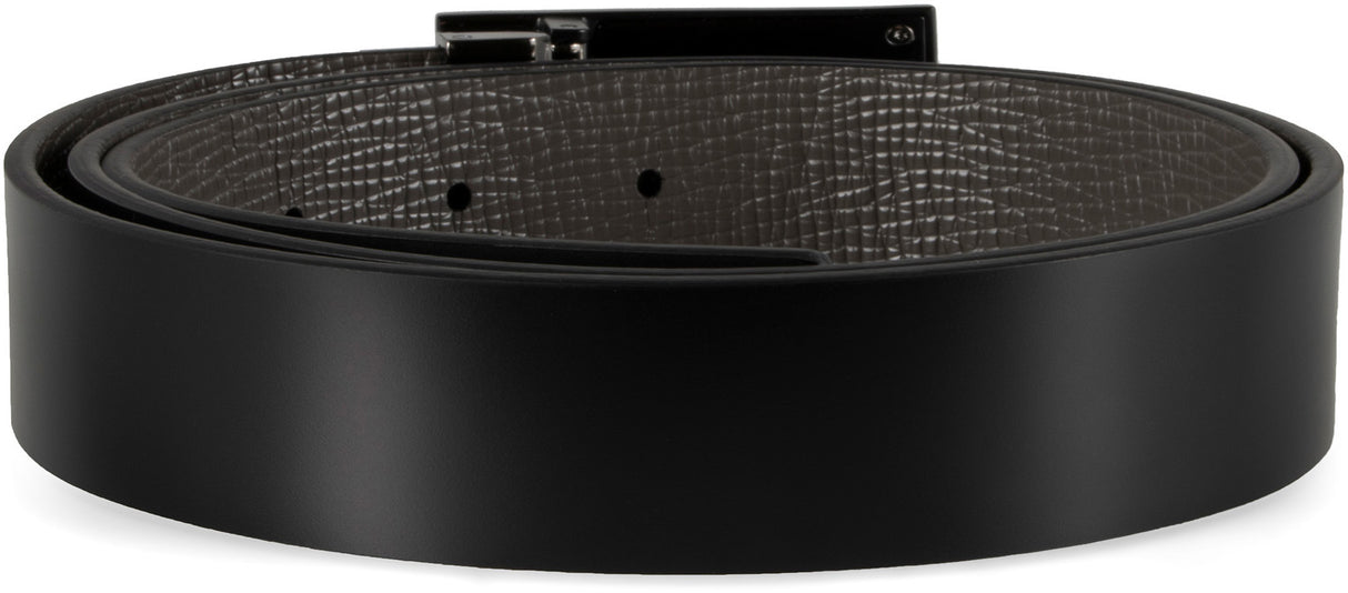 FERRAGAMO Men's Reversible Leather Belt for FW23