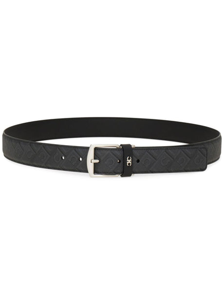 Ferragamo Reversible Monogram Print Belt for Men