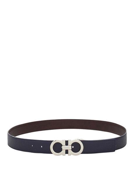 Ferragamo Reversible Adjustable Belt with Gancini Detail