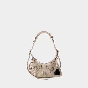 BALENCIAGA Tan Metallic Crossbody Bag for Women - SS24 collection