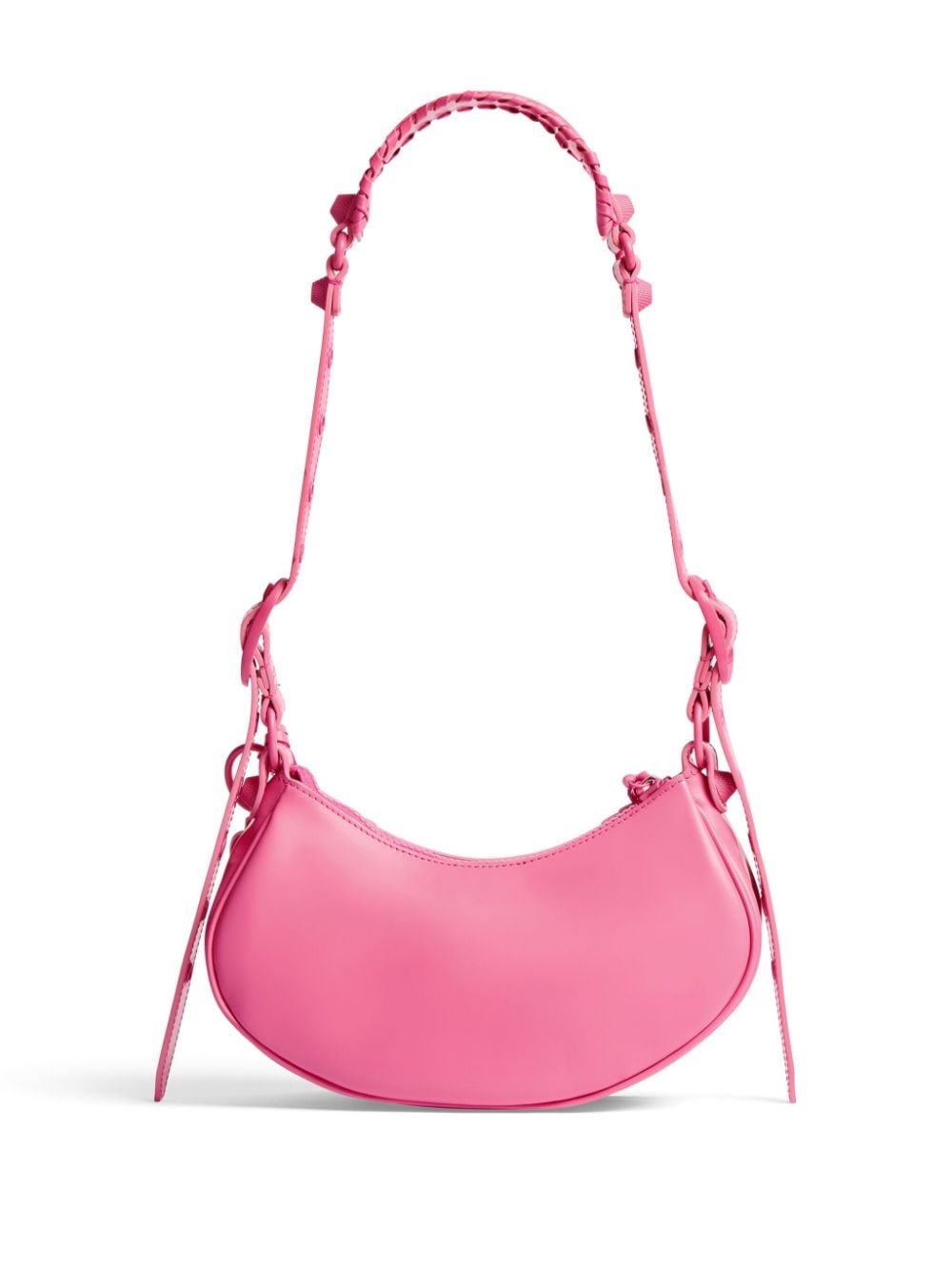 BALENCIAGA Pink Latex Calf Crossbody Bag with Charm for Women - FW23