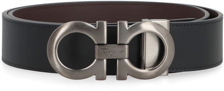 Ferragamo Reversible Leather Belt - Classic & Versatile 3.5 cm Width