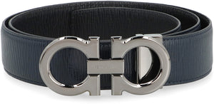 Ferragamo Reversible Leather Gancini Hook Belt - 9x4 CM Buckle Size