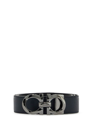 FERRAGAMO Reversible Gancini Hook Belt