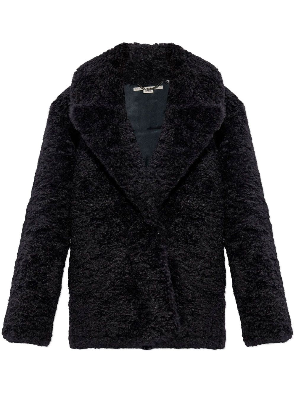 STELLA MCCARTNEY Faux Shearling Wide Peak Lapel Jacket for Women