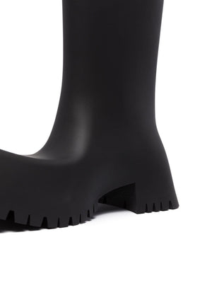 BALENCIAGA Men's Black Boots for the 2024 Season