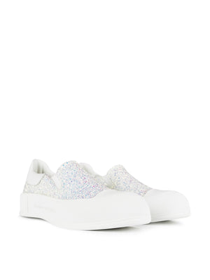 ALEXANDER MCQUEEN Glitter Slip-On Sneakers for Women