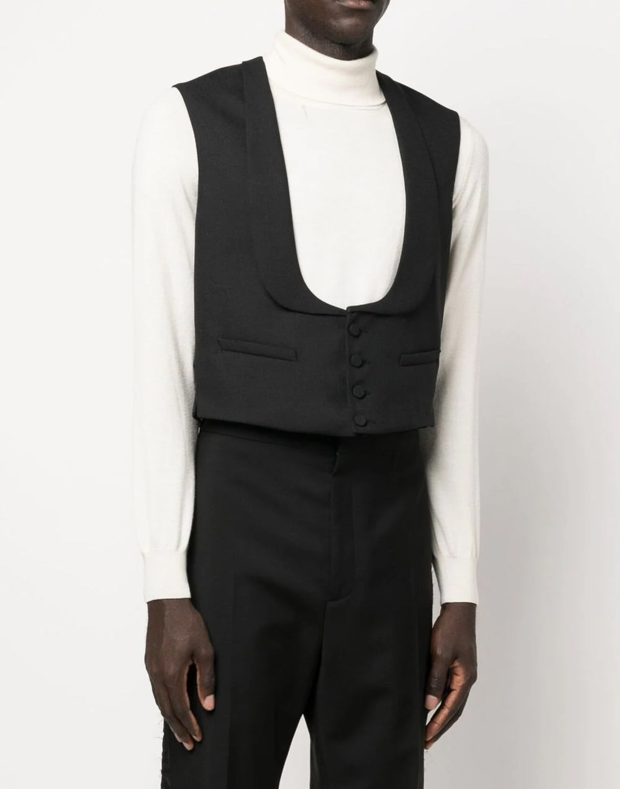 GUCCI Men's Wool Sleeveless Formal Vest