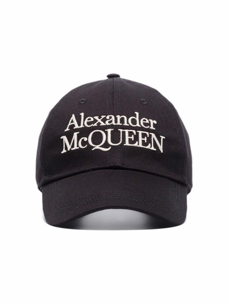 ALEXANDER MCQUEEN Stacked Logo Baseball Cap for Men